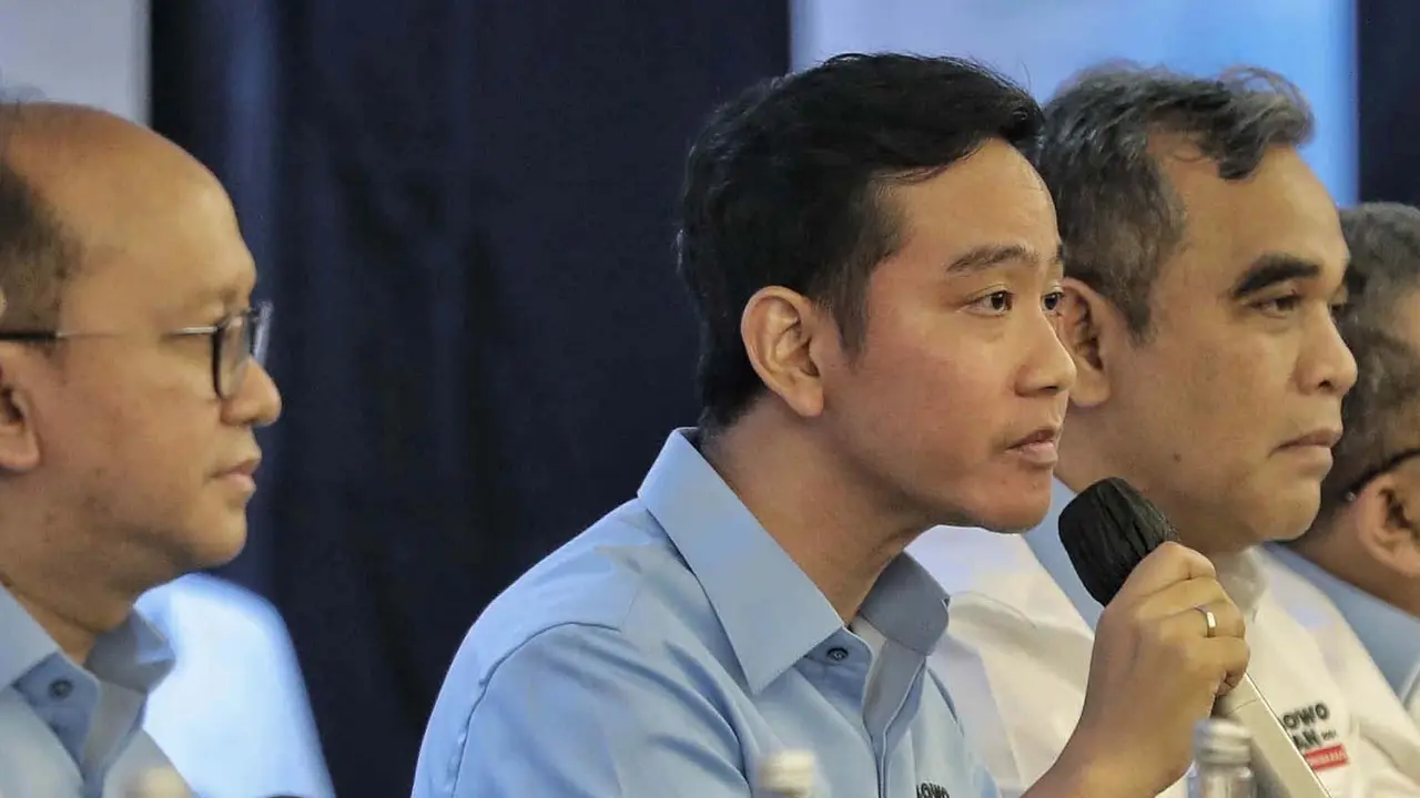 Gibran Rakabuming Raka Hadiri Pengumuman Susunan Tim Kampanye Nasional