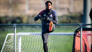 Kontrak peminjaman Endrick bersama Lyon akan berlangsung hingga enam bulan mendatang. Pemain asal Brasil itu diharapkan jika nanti kembali ke Real Madrid akan menjadi pemain andalan. (AFP/Olivier Chassignole)