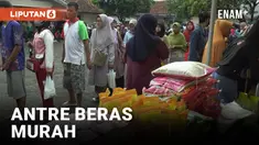 Bulan Puasa Tak Menyurutkan Semangat Warga untuk Antre Beras Murah
