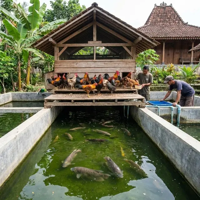 Ide Usaha Ternak Ayam dan Ikan Terpadu Satu Lahan