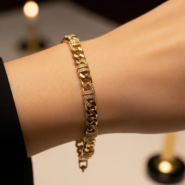 Model Gelang Emas 10 Gram 18 Karat Rantai Curb