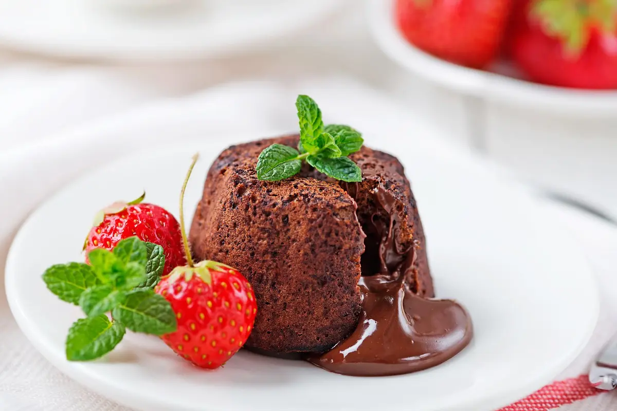 lava cake mudah