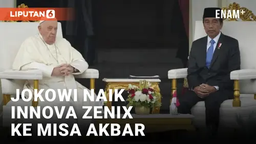 VIDEO: Jokowi Bakal Pakai Innova Zenix saat Misa Akbar Paus Fransiskus