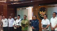 Menko Polhukam Mahfud Md mengungkap kinerja Satgas TPPO Polri dari 5 Juni hingga 3 Juli 2023. (Merdeka.com/Muhammad Genantan Saputra)