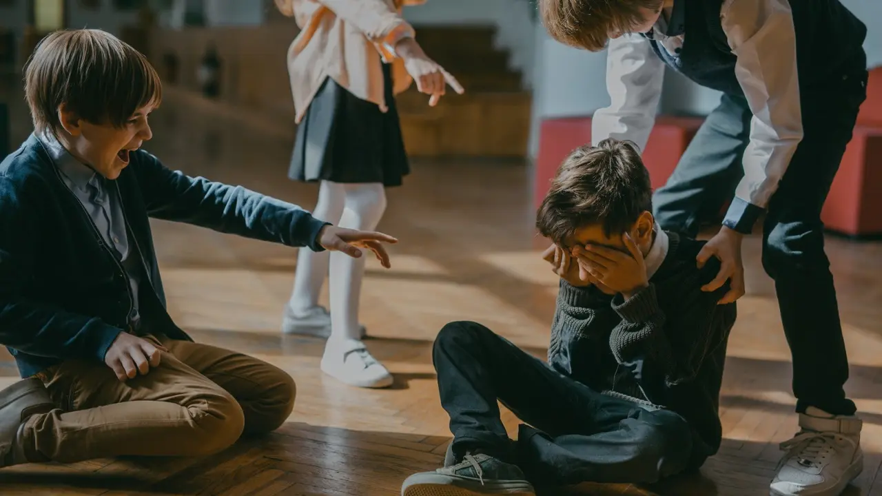 Ilustrasi bullying anak di sekolah