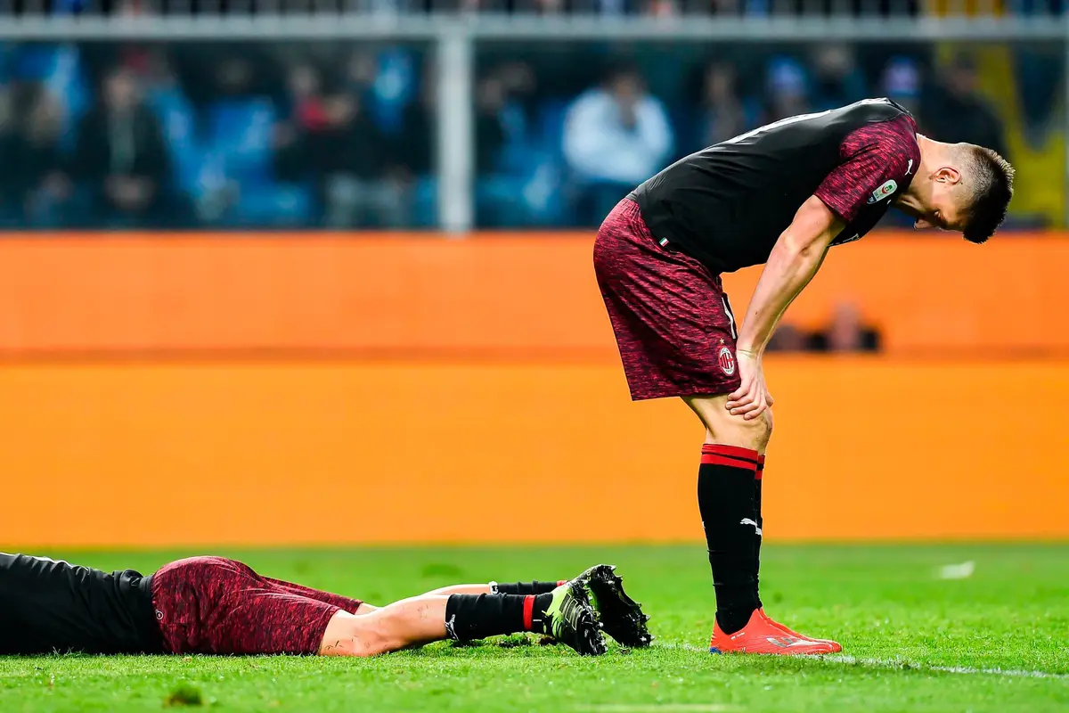 Reaksi Pemain AC Milan Saat Dikalahkan Sampdoria