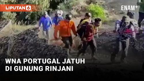 VIDEO: Dramatis! Detik-detik Evakuasi WNA yang Jatuh di Gunung Rinjani