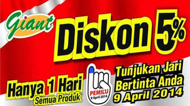 giant supermarket promo pemilu