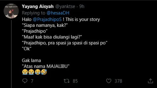Kocak, 7 Curhat Netizen Saat Salah Dipanggil Nama