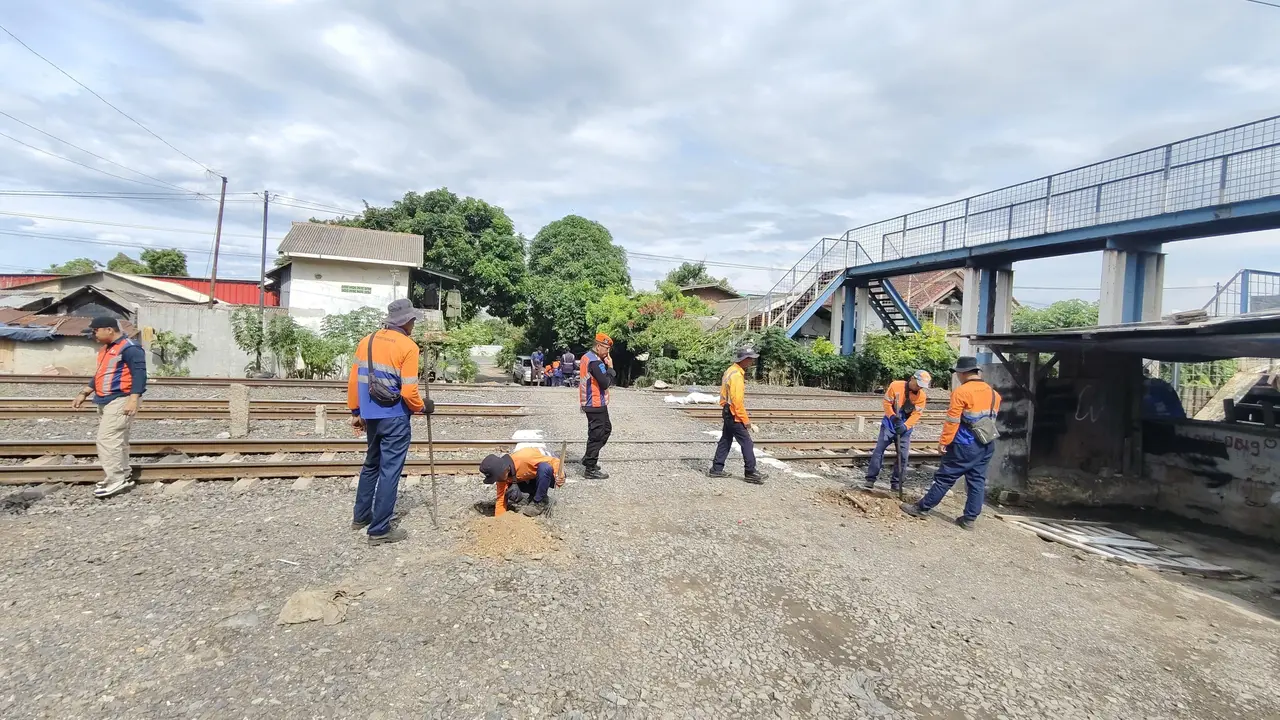19 titik perlintasan kereta ilegal ditutup sepanjang Januari - Juni 2025 di Lampung. Foto : (Istimewa).