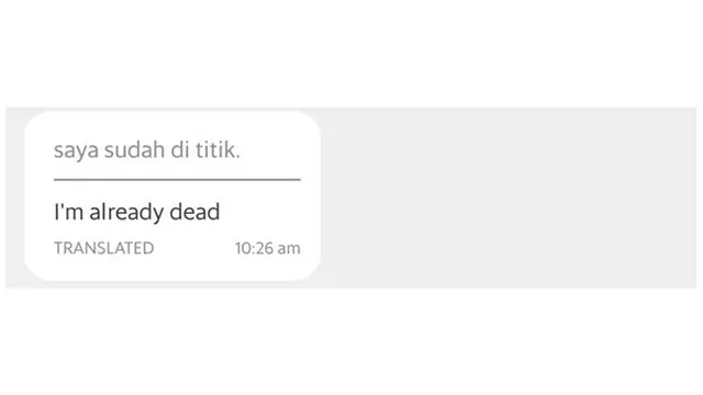 Percakapan dengan Terjemahan Otomatis Ini Bikin Tepuk Jidat