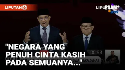 VIDEO: Pernyataan Penutup Capres Anies Baswedan di Debat Pilpres ke-5