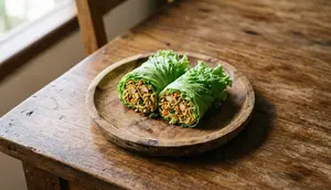 Resep Selada Isi Mie Goreng ala Sushi yang Praktis