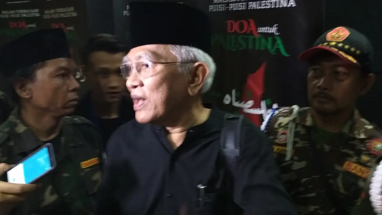 Gus Mus menghadiri acara doa untuk Palestina
