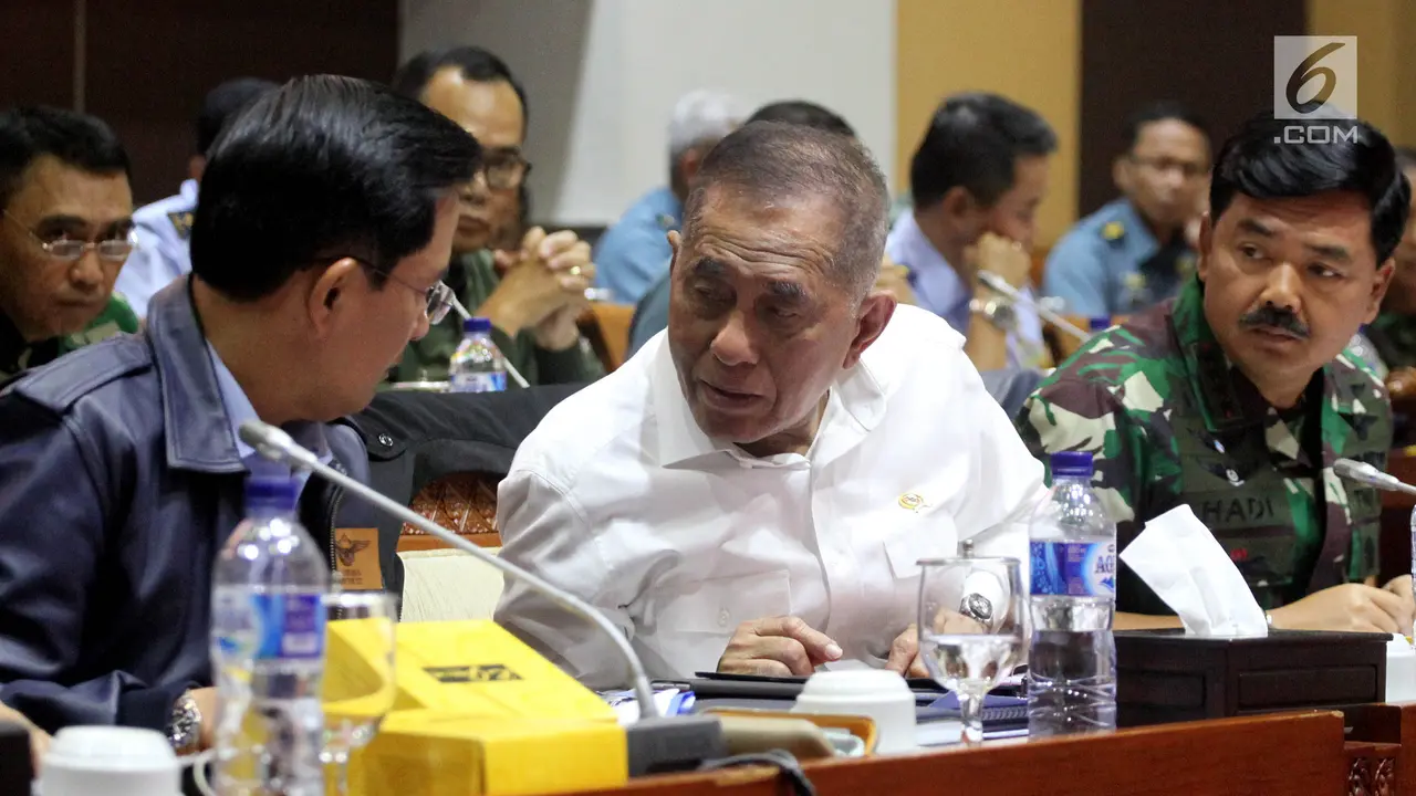 Evaluasi Kinerja 2017, Komisi I DPR Rapat dengan Menhan dan Panglima TNI