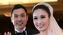 Sandra Dewi menikah dengan seorang pengusaha bernama Harvey Moeis di Gereja Katedral, Jakarta Pusat pada 8 November 2016. (Nurwahyunan/Bintang.com)