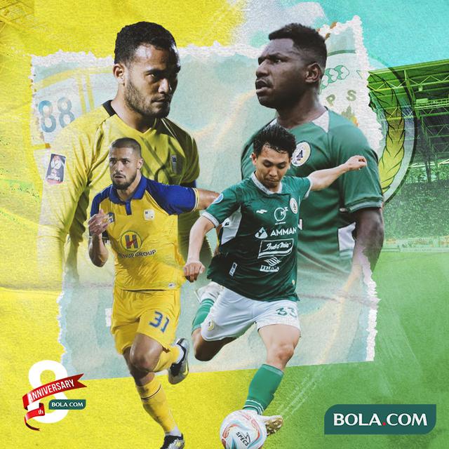 Ilustrasi - Rizky Pora, Murilo Mendes vs Ricky Cawor, Wahyudi Hamisi