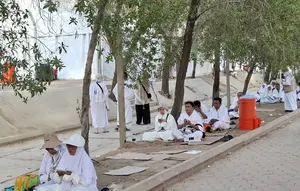 Jemaah haji Indonesia wukuf di Arafah pada 26 Mei 2026. (Liputan6.com/Asnida Riani/Media Center Haji)