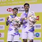 Ganda putra Leo Rolly Carnando/Bagas Maulana berhasil merengkuh gelar juara Korea Open 2024 setelah menjinakkan jagoan tuan rumah Kang Min-hyuk/Seo Seung-jae dengan 18-21, 21-9, 21-8 pada Minggu (1/9/2024) siang WIB. (Dok. PBSI)