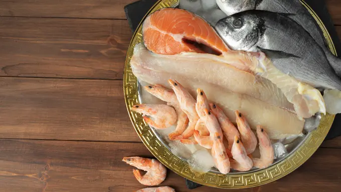 Ilustrasi ikan segar