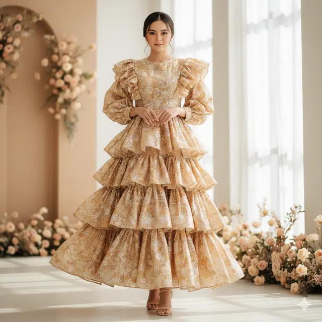 Model Dress Brokat Elegan yang Tren