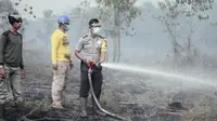 Dalam beberapa jam saja, ratusan hektare lahan di Meranti hangus terbakar. (Liputan6.com/M Syukur)