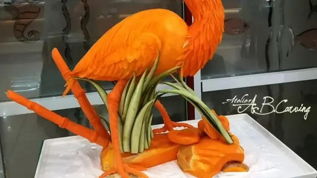 ukiran dari labu
