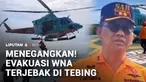 Ada dua warga negara Rusia terjebak di dasar tebing pantai Cemongkak, Pecatu, Badung, Bali. Proses evakuasi yang menegangkan karena berpacu dengan naiknya gelombang pasang air laut.