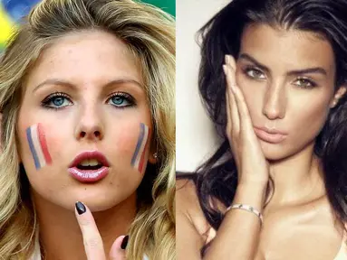 Wags Perancis ini setia menemani pasangannya berlaga di Piala Dunia 2014 (Istimewa)