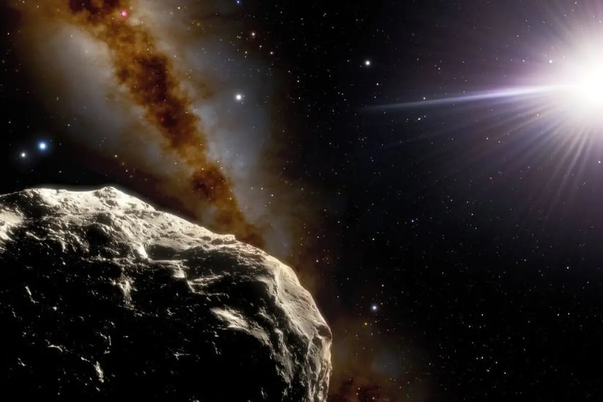 Visualisasi asteroid Trojan 2020 XL5