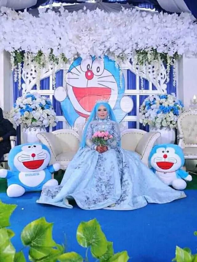 Potret 6 Nikahan Tema Doraemon Ini Nyeleneh, Bukti Fans Sejati