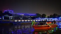 Potret Wisata Perahu Sungai Kalimas Surabaya (sumber: humassurabaya)