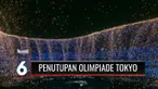 Pesta akbar olah raga Olimpiade Tokyo resmi berakhir. Meski dihelat tanpa penonton di Stadion Nasional Shinjuku, upacara penutupan tetap berlangsung meriah dengan sajian pertunjukan seni baik tradisional maupun modern, dengan pesta kembang api sebaga...