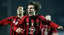 Andrea Pirlo. Gelandang berusia 42 tahun yang pensiun di New York City pada Januari 2018 ini pernah 3 musim memperkuat Inter Milan mulai 1998/1999 hingga 2000/2001. Pada awal musim 2001/2002 ia hijrah ke AC Milan dan bertahan selama 10 musim hingga 2010/2011. (AFP/Filippo Monteforte)