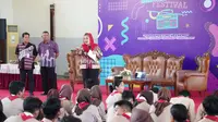 Wali Kota Semarang Hevearita G Rahayu memberi sambutan. Foto : liputan6.com/felek wahyu&nbsp;