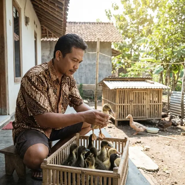 Cara Ternak Bebek Pedaging Cepat Panen Skala Rumahan