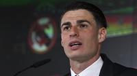Kepa Arrizabalaga memilih menggunakan nomor 25 dalam masa pinjamannya di Real Madrid. (AFP/Javier Soriano)