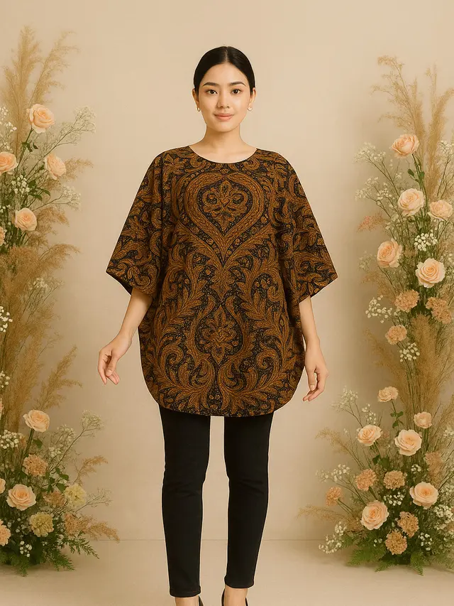 Model Batik Lengan Kelelawar