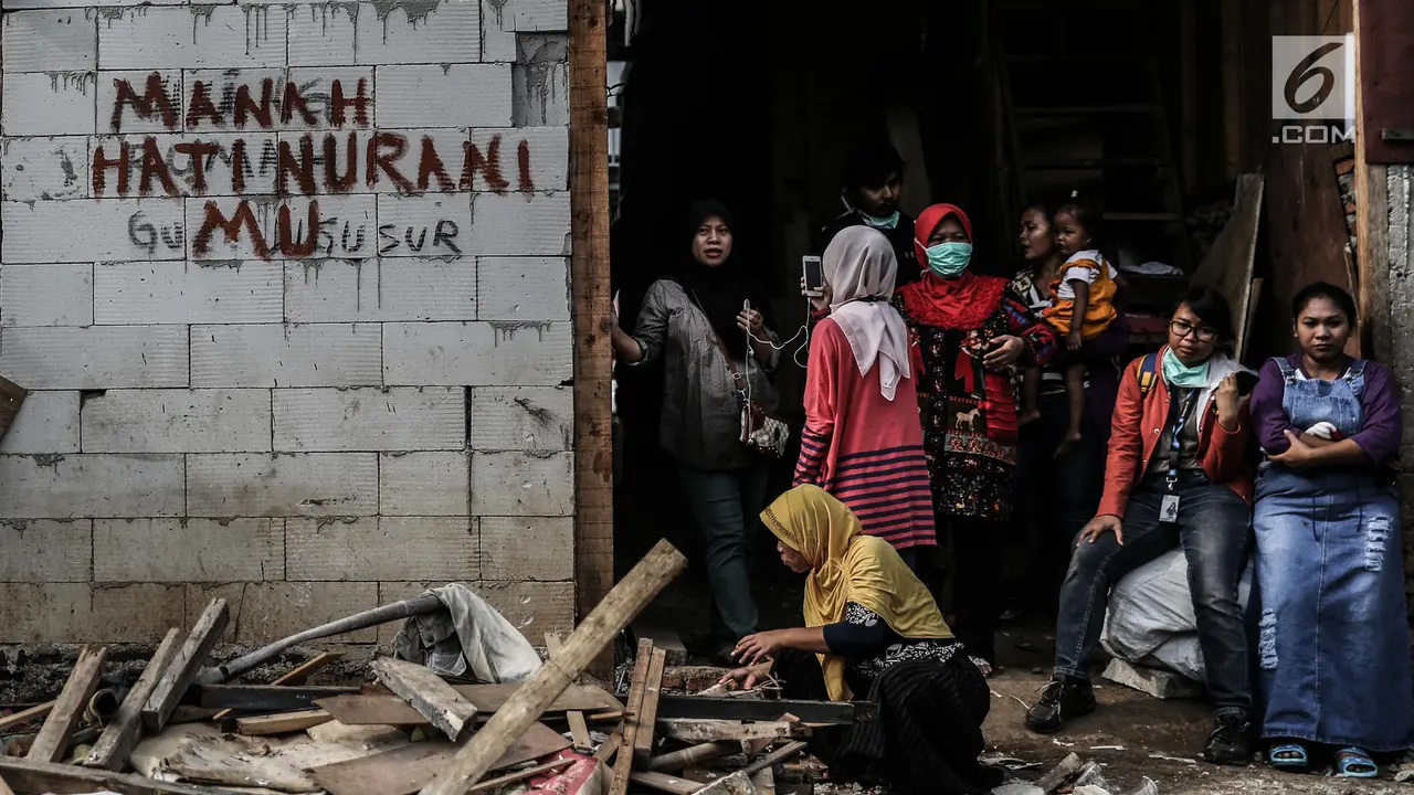 Mural Curahan Hati Warga Bantaran Ciliwung yang Terkena Gusur