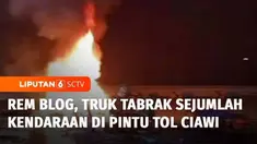 Kecelakaan maut terjadi di gerbang tol Ciawi, Bogor, Jawa Barat, Selasa tengah malam. Kecelakaan akibat sebuah truk mengalami rem blong, akibatnya delapan orang dilaporkan meninggal dunia.