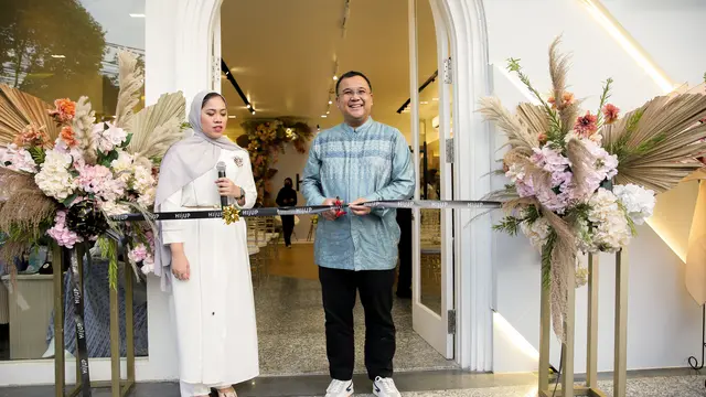 Tasya Nur Medina dan Ratu Anandita Ramaikan Acara Grand Launching Hijup Store