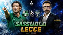 Cover Serie A: Sassuolo versus Lecce, dua pelatih: Fabio Grosso dan Eusebio Di Francesco. (Gemini/Hendry Wibowo/Bola.com)