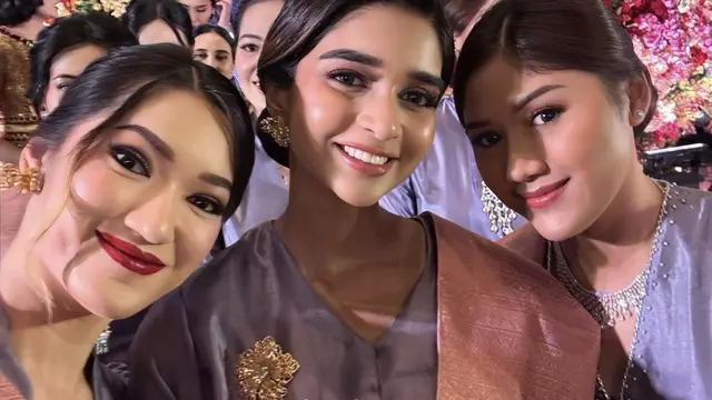 Erina Gudono saat Jadi Bridesmaid Rekan Puteri Indonesia 2022. [@fransiscachika]