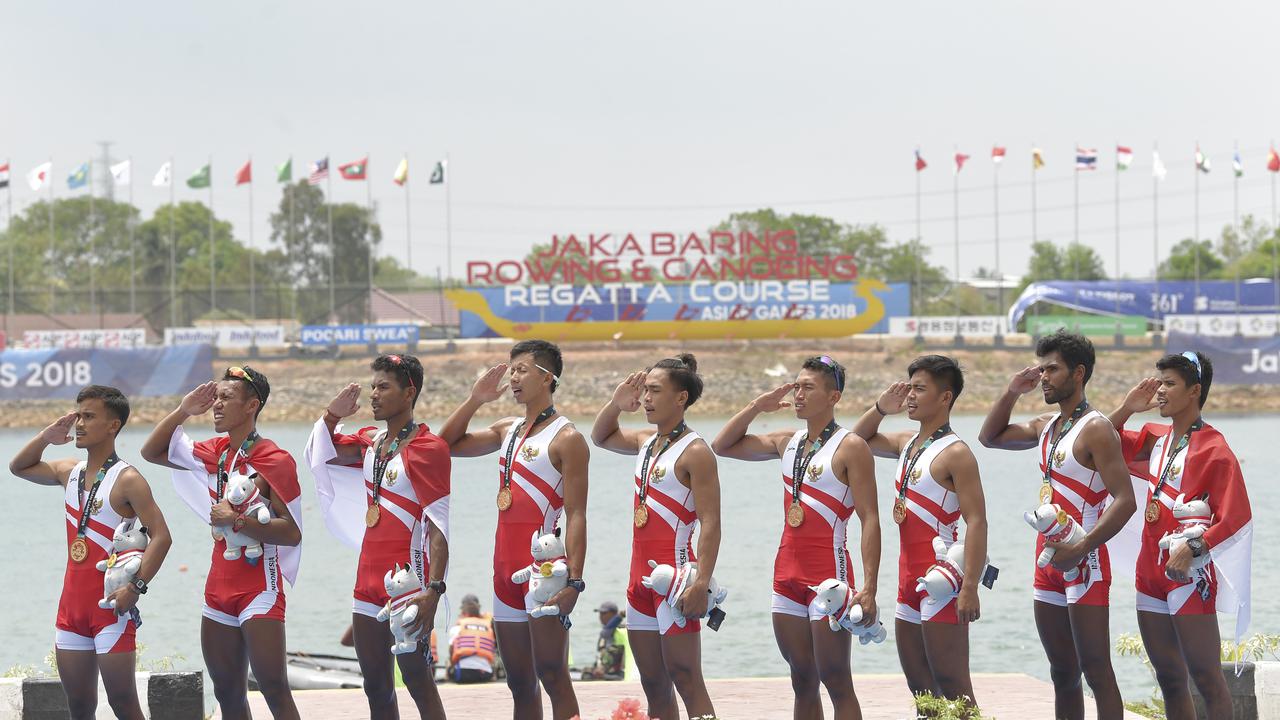 Dayung Putra Indonesia, Asian Games 2018, Medali Emas