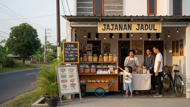 Ide Warung Rumahan Modal Kecil yang Cocok di Kota Kecil/ Ilustrasi AI