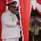 Pj Gubernur Papua Barat Daya Muhammad Musa’ad menjadi inspektur upacara Hari Ulang Tahun (HUT) ke-1 PBD. (Foto: Dok.)