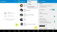  Google Messenger merupakan sebuah aplikasi perpesanan instan yang mengintegrasikan fitur SMS dengan Google Hangouts. 