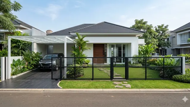 Model Pagar Rumah Transparan Agar Halaman Terlihat Luas