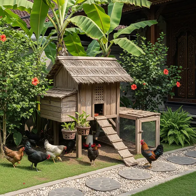 9 Desain Kandang Ayam Estetik Menyatu dengan Taman Rumah, Harmoni Fungsional dan Keindahan