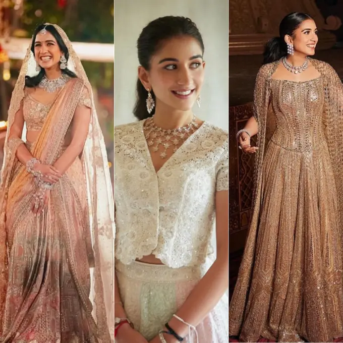 Tampilan Gaya Rambut dan Makeup Radhika Merchant Calon Istri Crazy Rich India, Anant Ambani